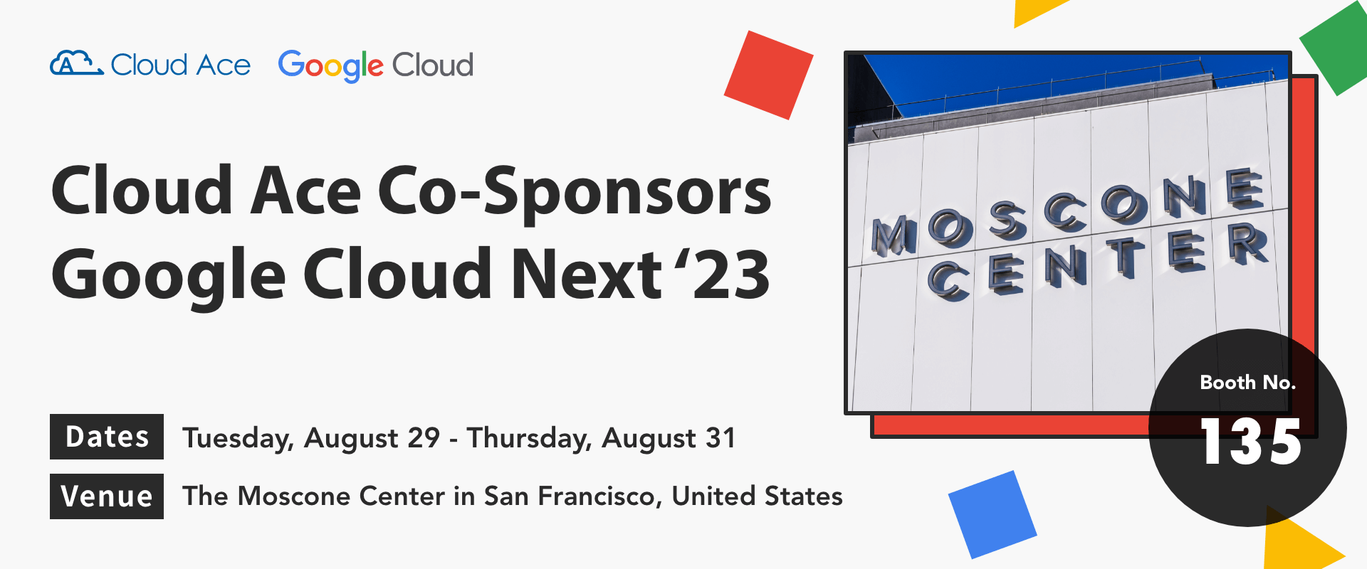 Cloud Ace 將以贊助商身分出席 Google Cloud Next '23！_示意圖